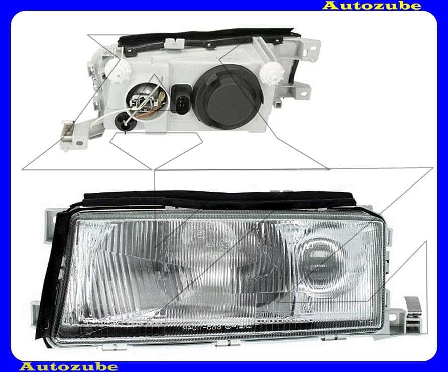 Fényszóró bal, ködlámpás (H4/H3) kézi/elektromos állítású is. {DEPO} Fényszóró bal, ködlámpás (H4/H3) kézi/elektromos állítású is. {DEPO}