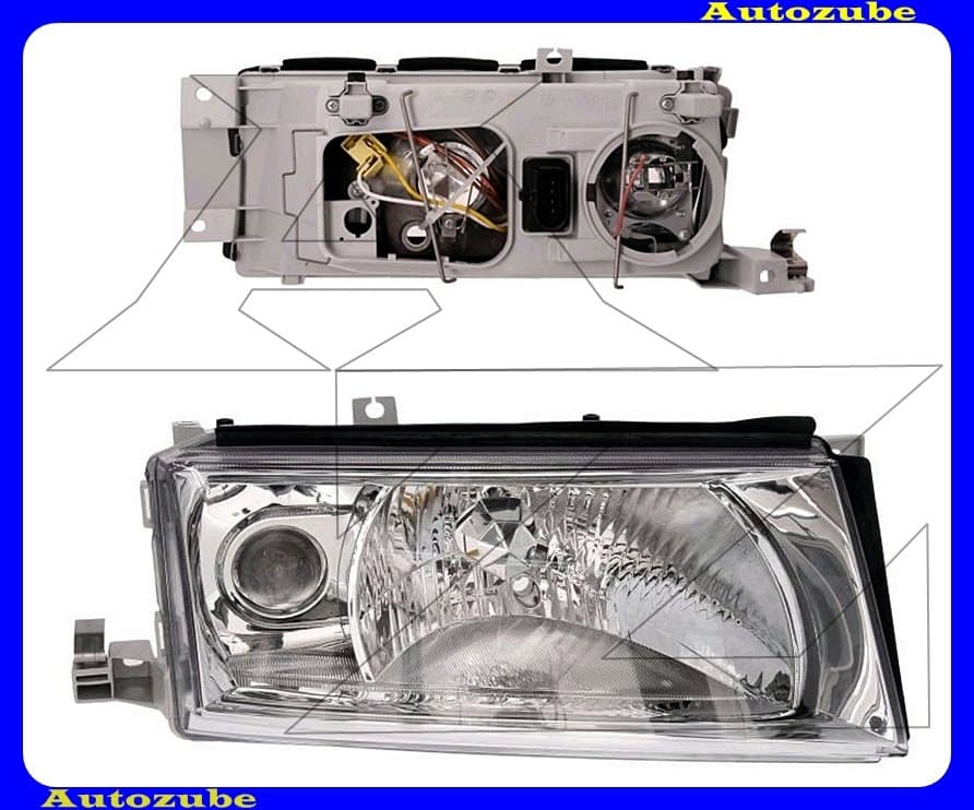 Fényszóró jobb, ködlámpás (H4/H3) (motor nélkül) {DEPO} Fényszóró jobb, ködlámpás (H4/H3) (motor nélkül) {DEPO}