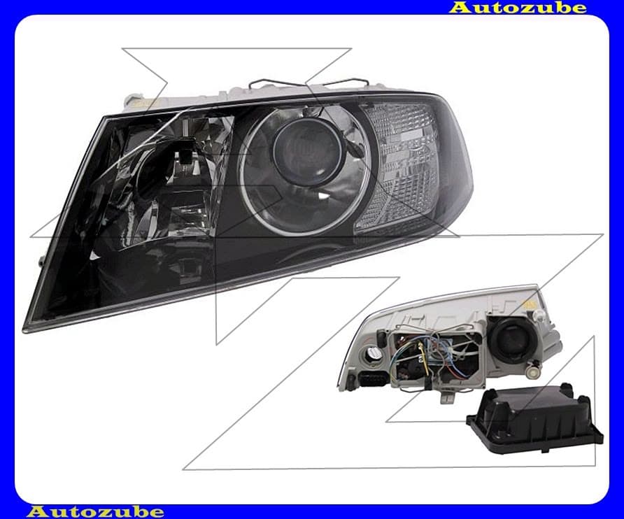 Fényszóró bal XENON, fekete házas (D1S/H1) motorral (izzó és elektronika nélkül) {DEPO} R Fényszóró bal XENON, fekete házas (D1S/H1) motorral (izzó és elektronika nélkül) {DEPO} R