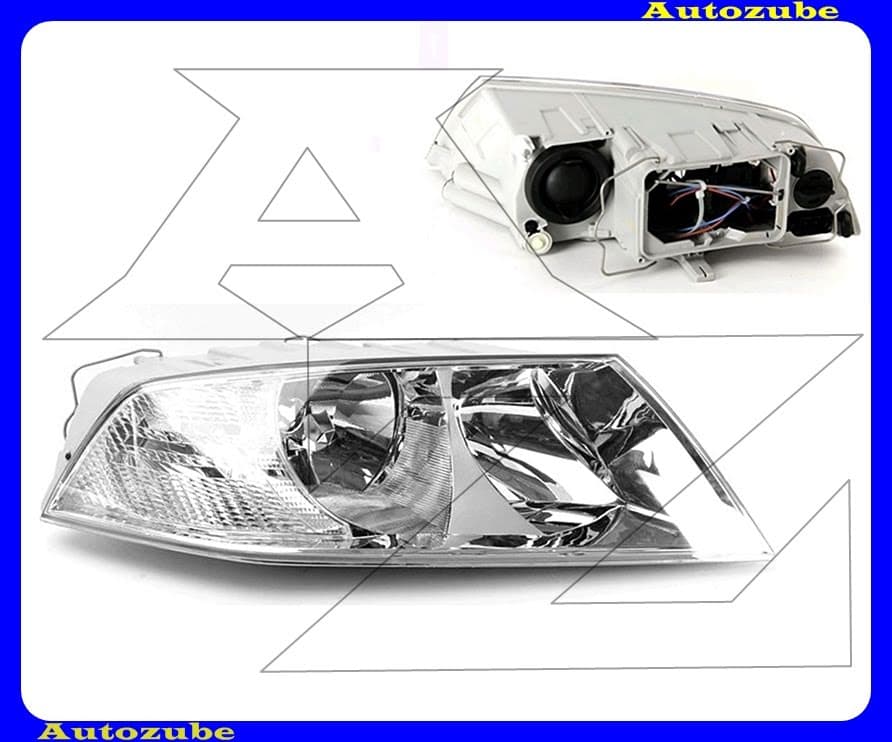 Fényszóró jobb króm házas (H7/H1) motorral {DEPO} Fényszóró jobb króm házas (H7/H1) motorral {DEPO}