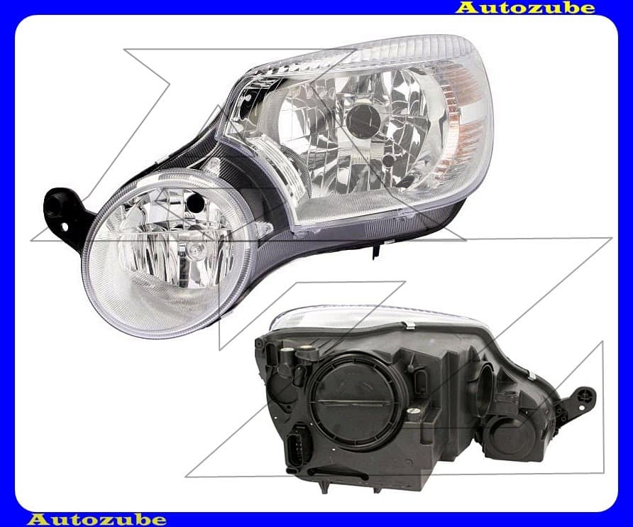 Fényszóró bal (H4/P13W) motorral (YETI logo nélkül) {DEPO} Fényszóró bal (H4/P13W) motorral (YETI logo nélkül) {DEPO}