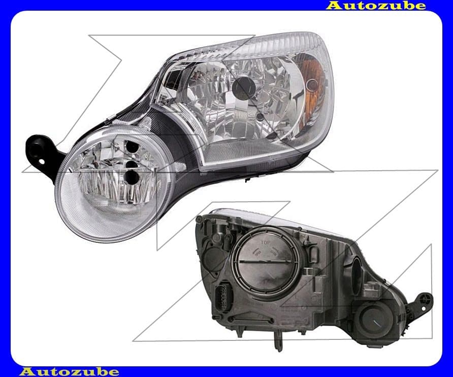 Fényszóró bal (H4/H7/P13W) ködlámpás, motorral (YETI logo nélkül) {DEPO} Fényszóró bal (H4/H7/P13W) ködlámpás, motorral (YETI logo nélkül) {DEPO}