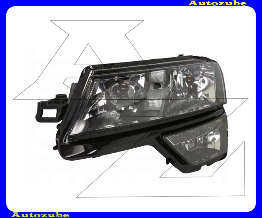 Fényszóró bal (H1/H7/LED/PY24W/W5W) nappali fénnyel, motorral {DEPO} Fényszóró bal (H1/H7/LED/PY24W/W5W) nappali fénnyel, motorral {DEPO}