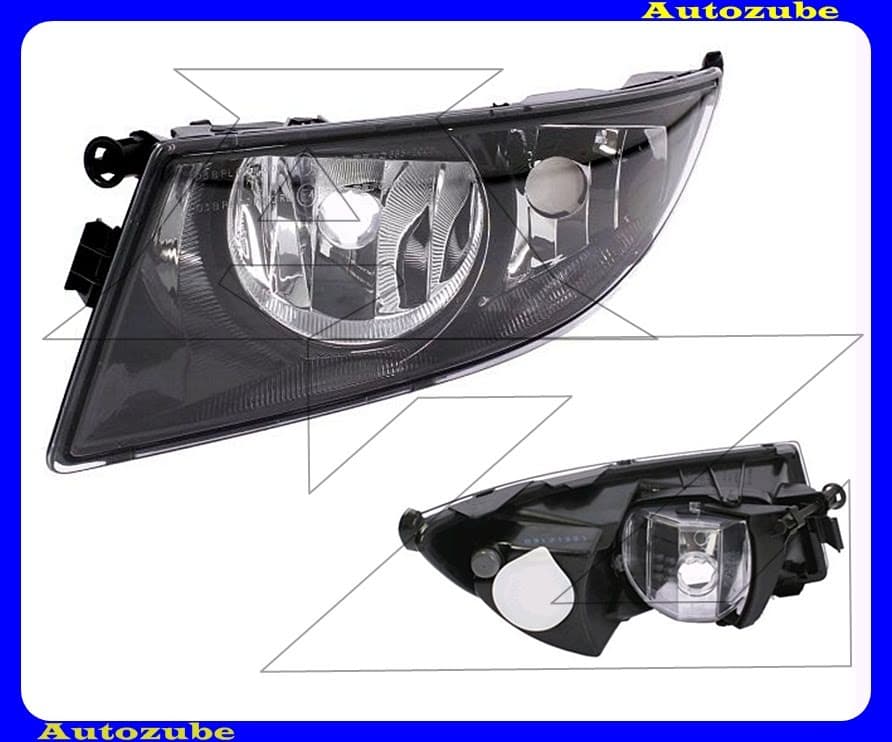 Ködlámpa bal fekete házas (H8/P21W) nappali fénnyel {DEPO} Ködlámpa bal fekete házas (H8/P21W) nappali fénnyel {DEPO}