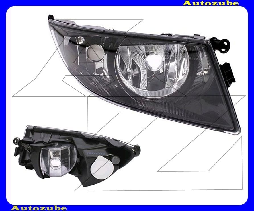 Ködlámpa jobb fekete házas (H8/P21W) nappali fénnyel {DEPO} Ködlámpa jobb fekete házas (H8/P21W) nappali fénnyel {DEPO}