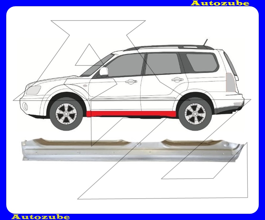 Küszöb bal (külső javítólemez) {KLOKKERHOLM}