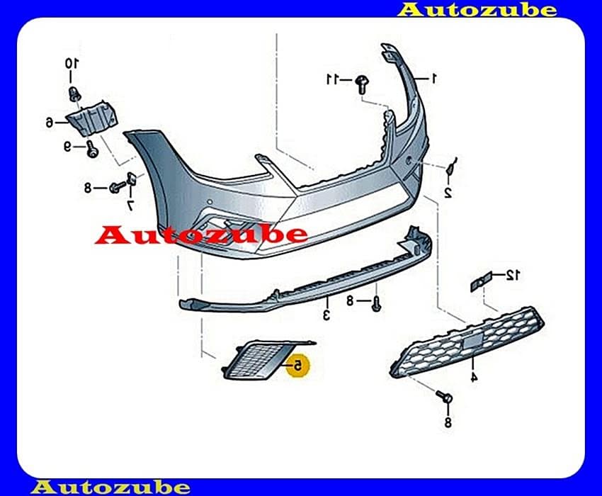 Első lökhárító rács jobb /Gyári alkatrész/ (Egyedi rendelésre, NEM visszáruzható) Első lökhárító rács jobb /Gyári alkatrész/ (Egyedi rendelésre, NEM visszáruzható)
