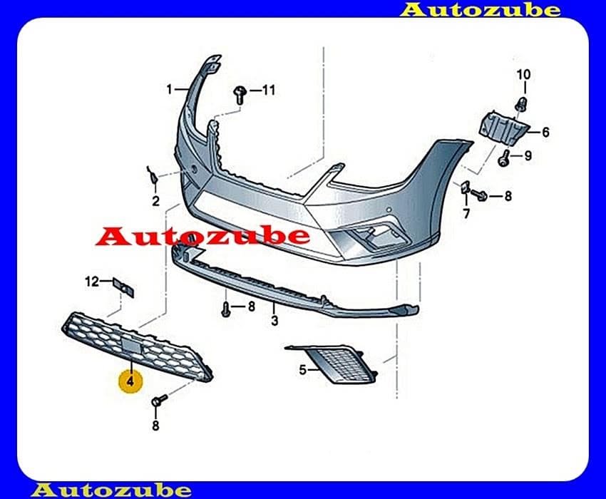 Első lökhárító rács középső /Gyári alkatrész/ (Egyedi rendelésre, NEM visszáruzható) Első lökhárító rács középső /Gyári alkatrész/ (Egyedi rendelésre, NEM visszáruzható)