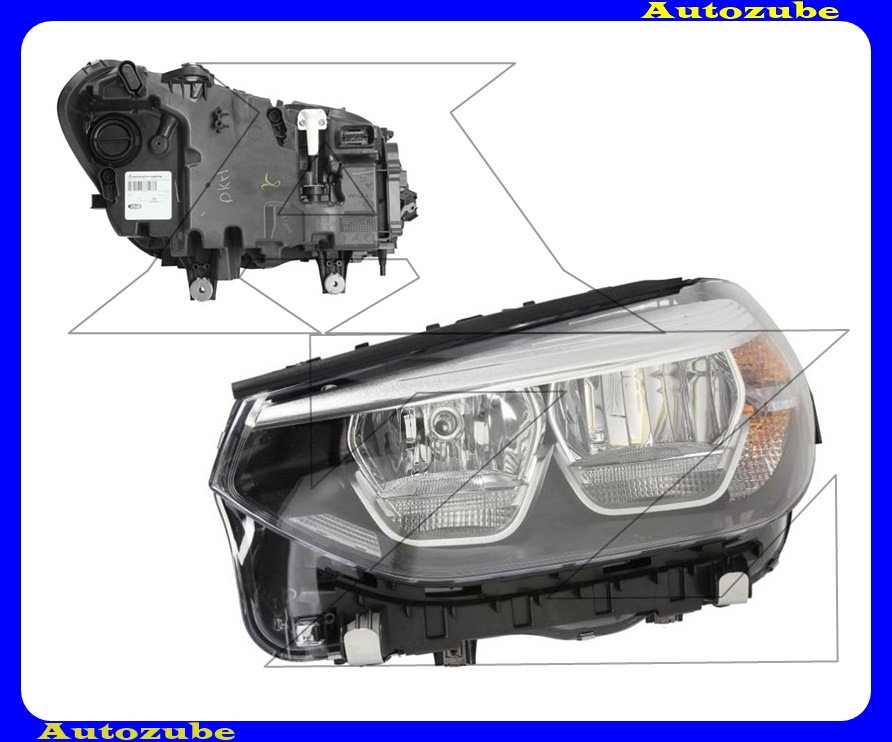 Fényszóró bal (H7/LED) nappali fénnyel, motorral {MAGNETI MARELLI} Fényszóró bal (H7/LED) nappali fénnyel, motorral {MAGNETI MARELLI}
