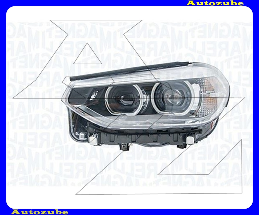 Fényszóró jobb (LED) motorral, elektronika nélkül {MAGNETI MARELLI} Fényszóró jobb (LED) motorral, elektronika nélkül {MAGNETI MARELLI}