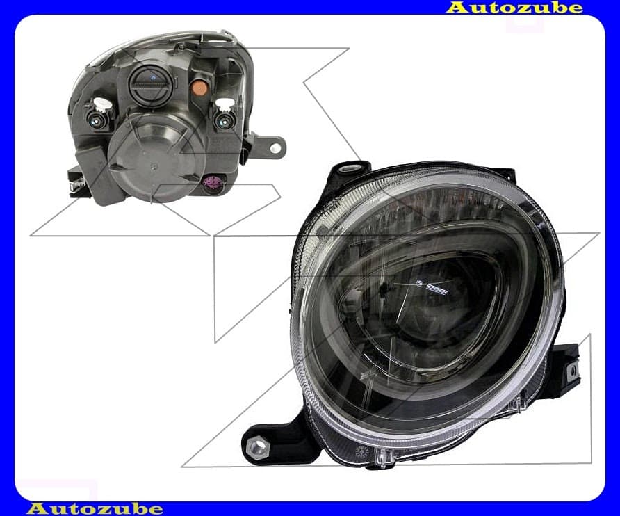 Fényszóró tompított bal (H7/PY24W) projektoros, motorral {MAGNETI MARELLI} (felső) Fényszóró tompított bal (H7/PY24W) projektoros, motorral {MAGNETI MARELLI} (felső)