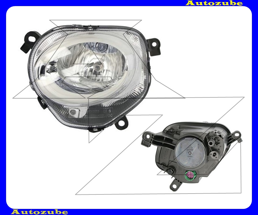 Fényszóró távolsági bal (H7/LED) motorral {MAGNETI MARELLI} Fényszóró távolsági bal (H7/LED) motorral {MAGNETI MARELLI}