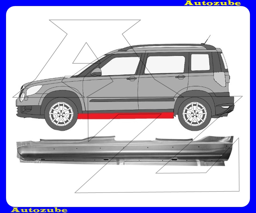 Küszöb bal (külső javítólemez) {KLOKKERHOLM}