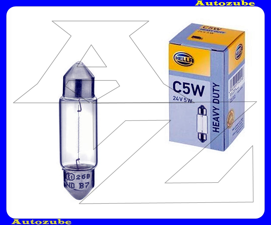 Izzó szoffita 24V, 5W (36mm) {HELLA} Izzó szoffita 24V, 5W (36mm) {HELLA}