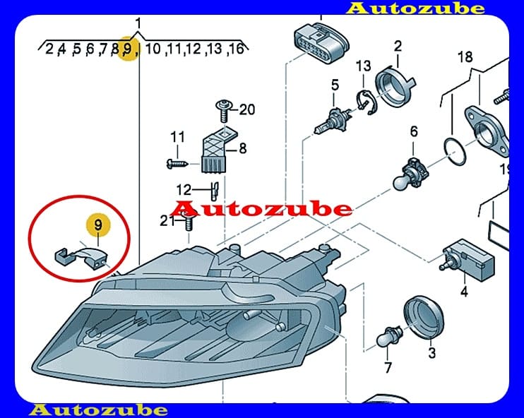 Fényszórófül javító jobb oldalsó /Gyári alkatrész/ (Egyedi rendelésre, NEM visszáruzható) Fényszórófül javító jobb oldalsó /Gyári alkatrész/ (Egyedi rendelésre, NEM visszáruzható)