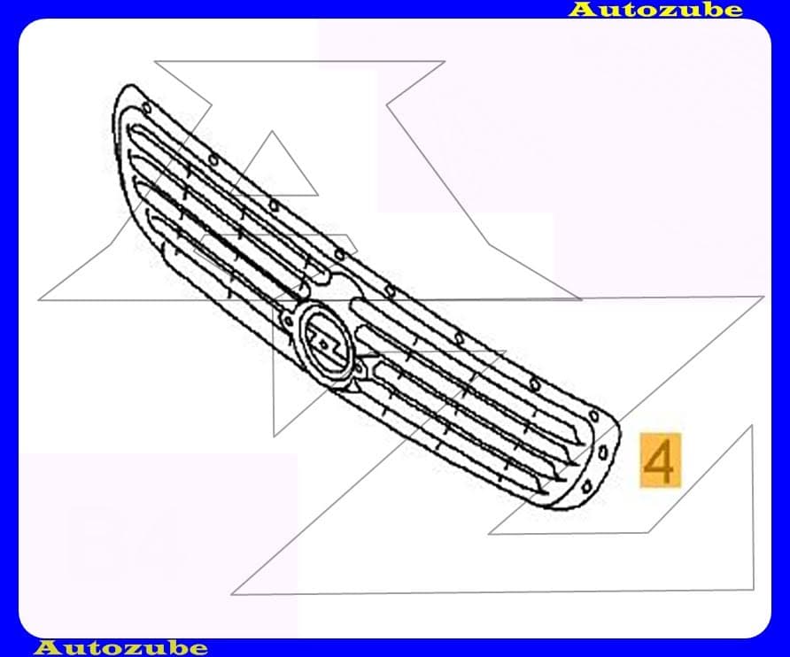 Hűtődíszrács embléma nélkül /Gyári alkatrész/ (Egyedi rendelésre, NEM visszáruzható) Hűtődíszrács embléma nélkül /Gyári alkatrész/ (Egyedi rendelésre, NEM visszáruzható)