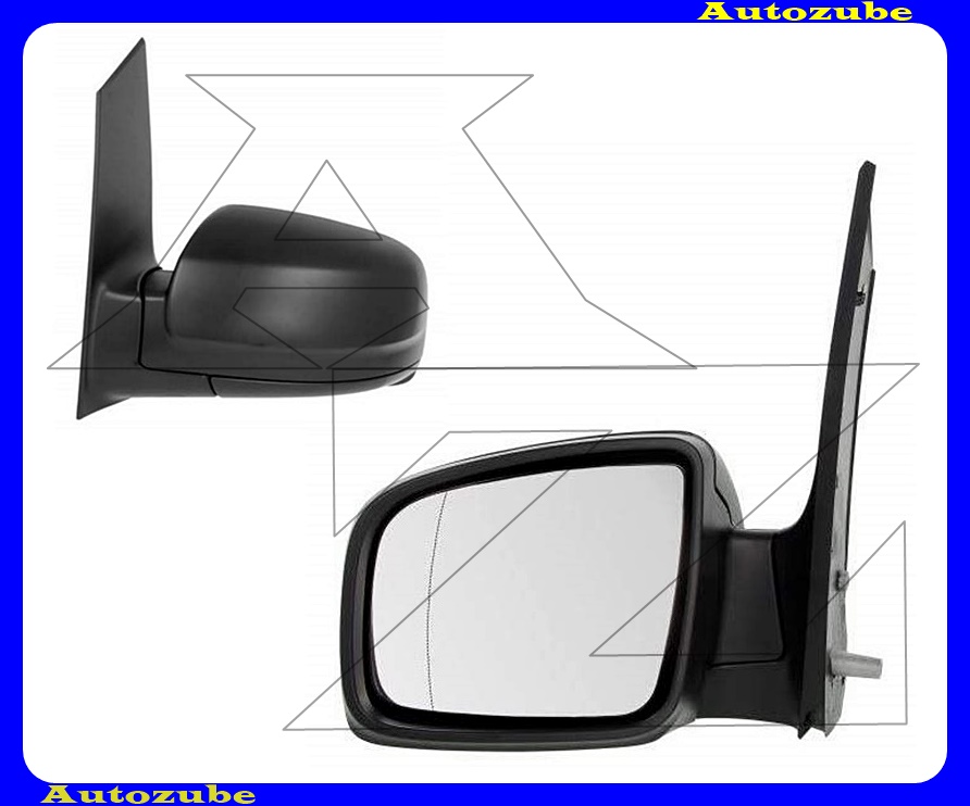 Visszapillantó tükör bal, kívűlről állítható, aszférikus tükörlappal, fekete borítással Visszapillantó tükör bal, kívűlről állítható, aszférikus tükörlappal, fekete borítással