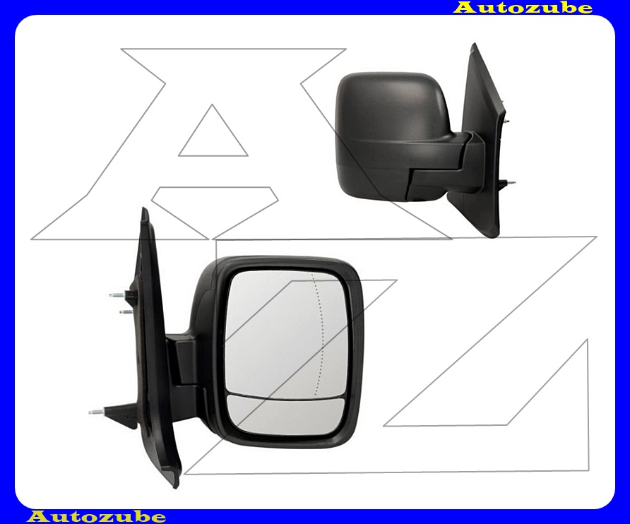 Visszapillantó tükör jobb, manuális, aszférikus tükörlappal, fekete borítással Visszapillantó tükör jobb, manuális, aszférikus tükörlappal, fekete borítással