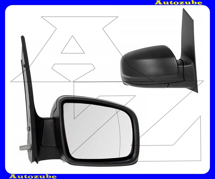 Visszapillantó tükör jobb, manuális, aszférikus tükörlappal, fekete borítással Visszapillantó tükör jobb, manuális, aszférikus tükörlappal, fekete borítással