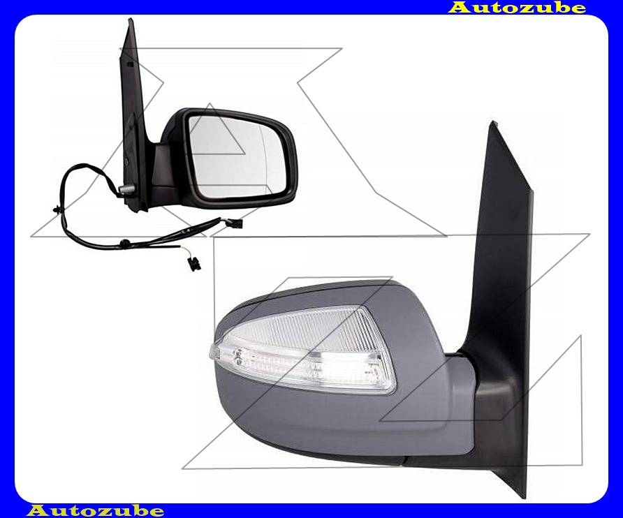 Visszapillantó tükör jobb, elektromos, fűthető-domború tükörlappal, fényezhető borítással, irányjelzővel /RENDELÉSRE/ Visszapillantó tükör jobb, elektromos, fűthető-domború tükörlappal, fényezhető borítással, irányjelzővel /RENDELÉSRE/