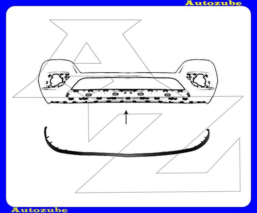 Első lökhárító alatti spoiler (koptató) /Gyári alkatrész/ (Egyedi rendelésre, NEM visszáruzható) Első lökhárító alatti spoiler (koptató) /Gyári alkatrész/ (Egyedi rendelésre, NEM visszáruzható)