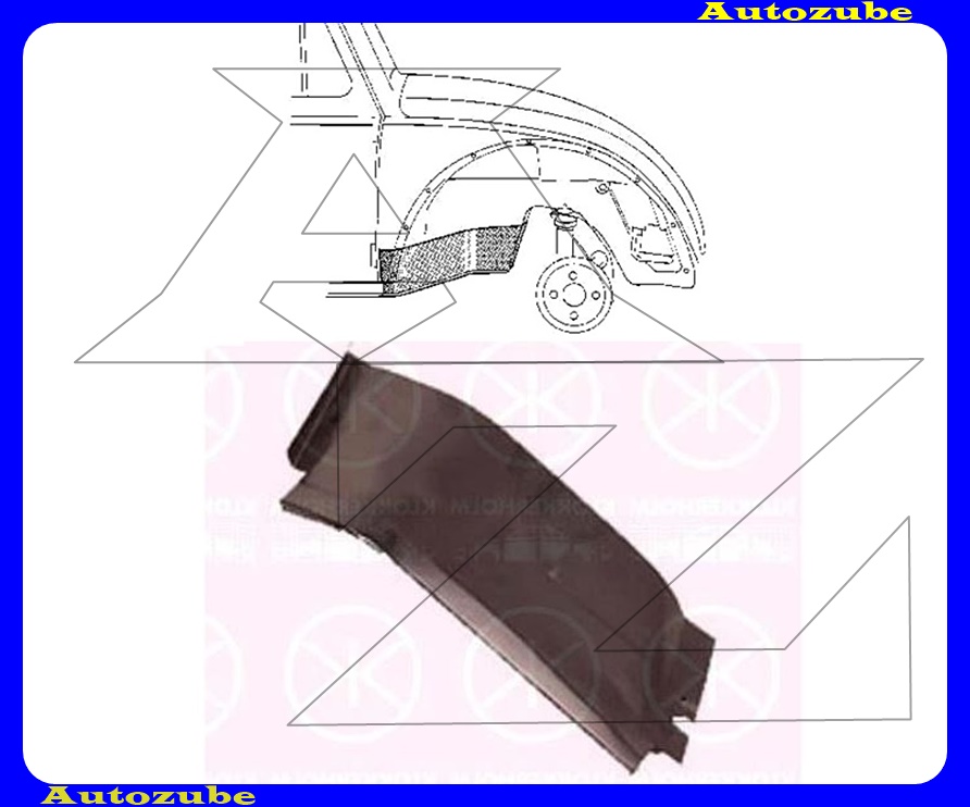 Első sárvédő hátsó, belső rész jobb /RENDELÉSRE/ {KLOKKERHOLM} Első sárvédő hátsó, belső rész jobb /RENDELÉSRE/ {KLOKKERHOLM}