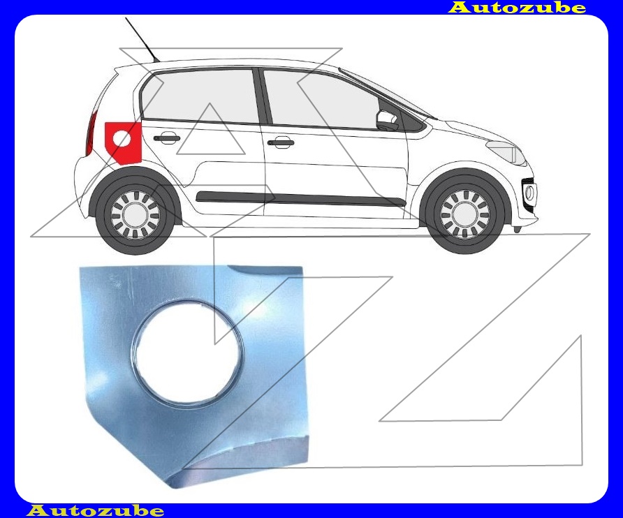 Tanklyuklemez (külső javítólemez) {KLOKKERHOLM}