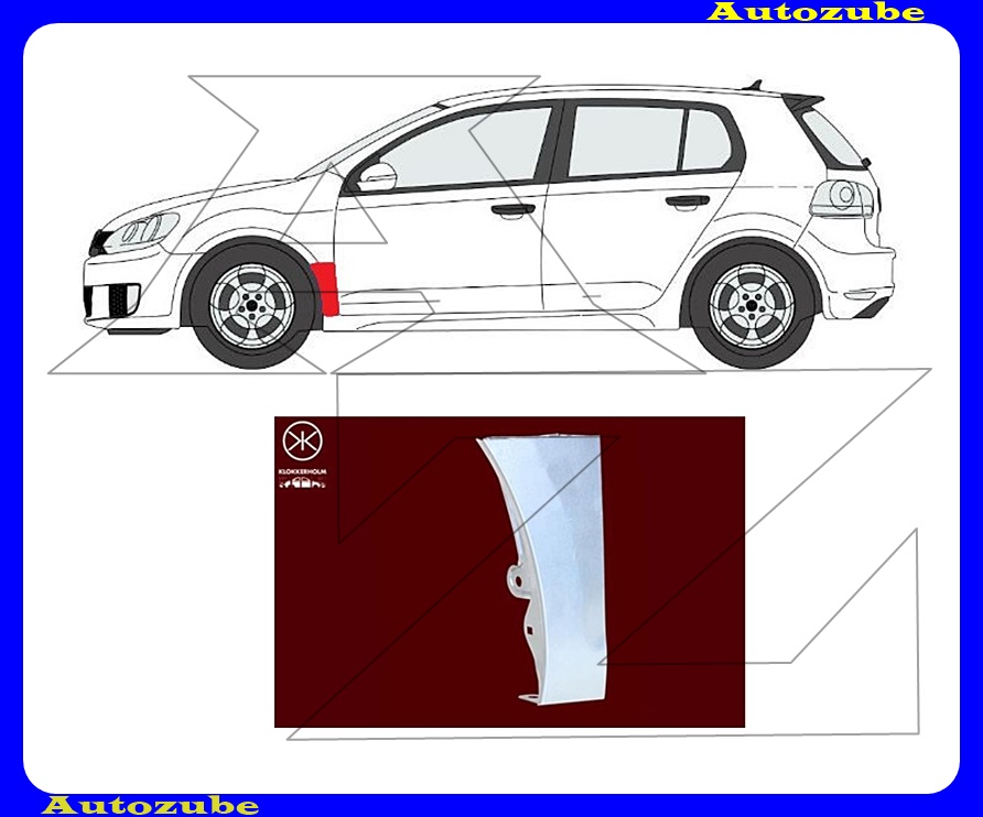 Első sárvédő hátsó alsó rész bal (javítólemez) {KLOKKERHOLM} Első sárvédő hátsó alsó rész bal (javítólemez) {KLOKKERHOLM}