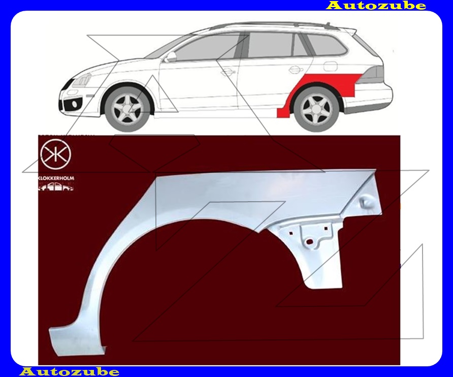 Hátsó sárvédő javítóív bal {KLOKKERHOLM} Hátsó sárvédő javítóív bal {KLOKKERHOLM}