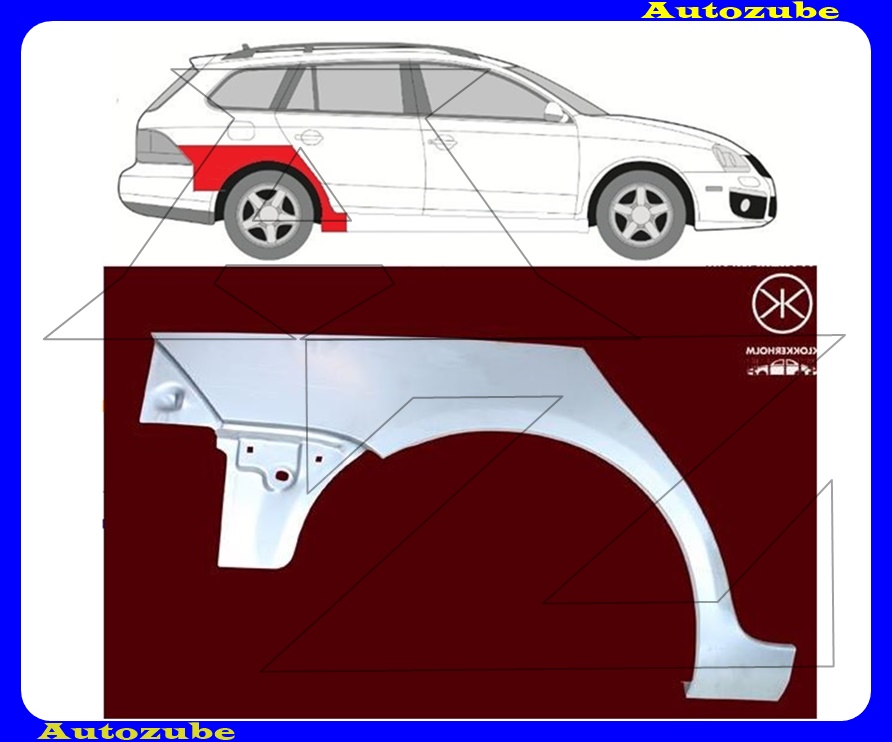 Hátsó sárvédő javítóív jobb {KLOKKERHOLM} Hátsó sárvédő javítóív jobb {KLOKKERHOLM}