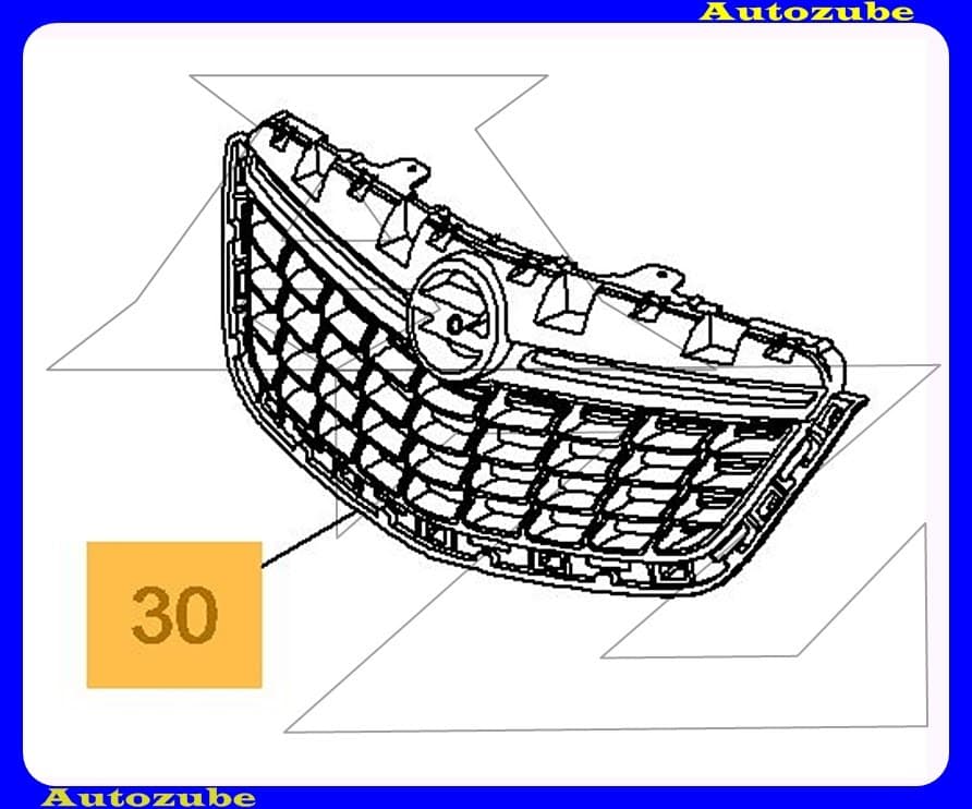 Hűtődíszrács /Gyári alkatrész/ (Egyedi rendelésre, NEM visszáruzható) Hűtődíszrács /Gyári alkatrész/ (Egyedi rendelésre, NEM visszáruzható)
