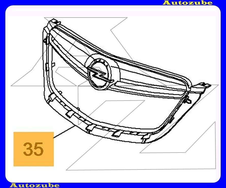 Hűtődíszrács krómkeret emblémával /Gyári alkatrész/ (Egyedi rendelésre, NEM visszáruzható) Hűtődíszrács krómkeret emblémával /Gyári alkatrész/ (Egyedi rendelésre, NEM visszáruzható)