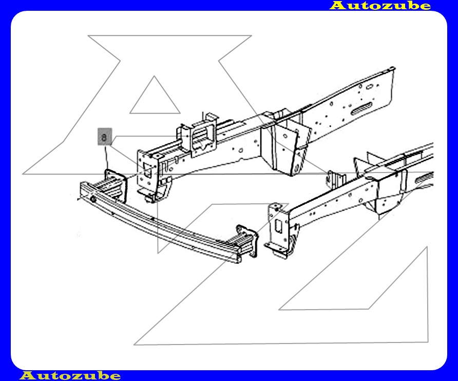 Első lőkhárító merevítő /Gyári alkatrész/ (Egyedi rendelésre, NEM visszáruzható) Első lőkhárító merevítő /Gyári alkatrész/ (Egyedi rendelésre, NEM visszáruzható)