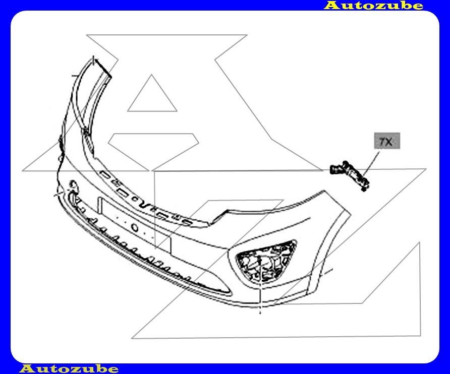 Első lökhárító tartó szett /Gyári alkatrész/ (Egyedi rendelésre, NEM visszáruzható) Első lökhárító tartó szett /Gyári alkatrész/ (Egyedi rendelésre, NEM visszáruzható)