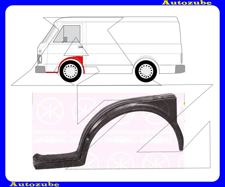 Első sárvédő bal (külső javítólemez) {KLOKKERHOLM} Első sárvédő bal (külső javítólemez) {KLOKKERHOLM}