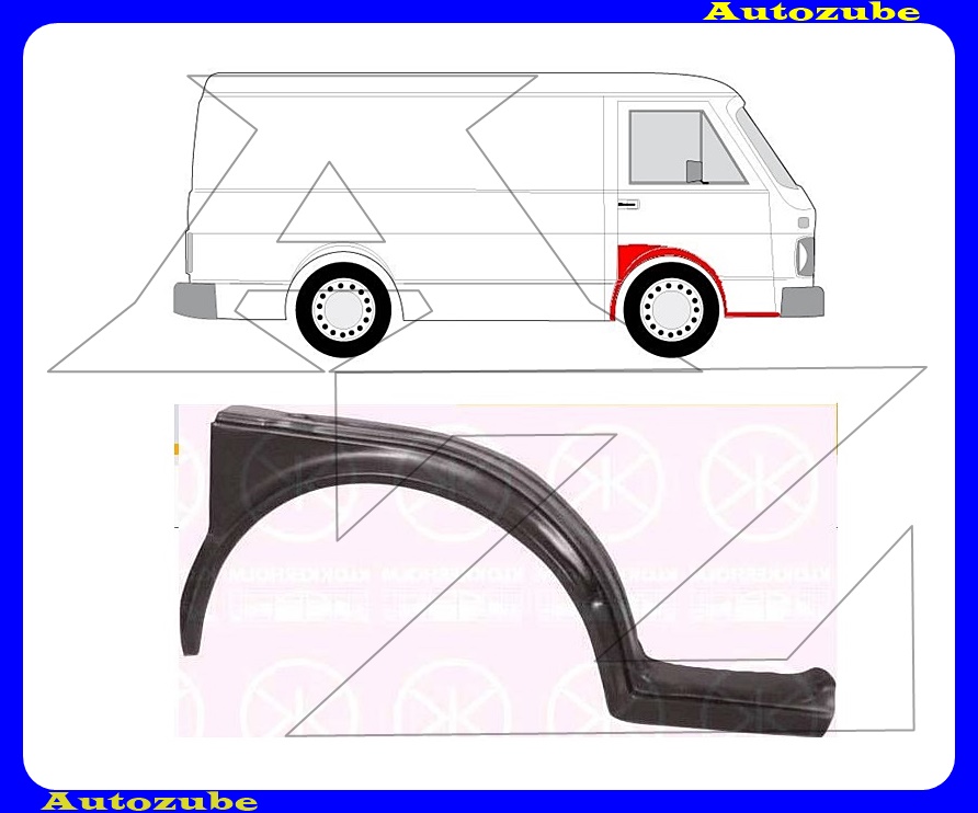 Első sárvédő jobb (külső javítólemez) {KLOKKERHOLM} Első sárvédő jobb (külső javítólemez) {KLOKKERHOLM}