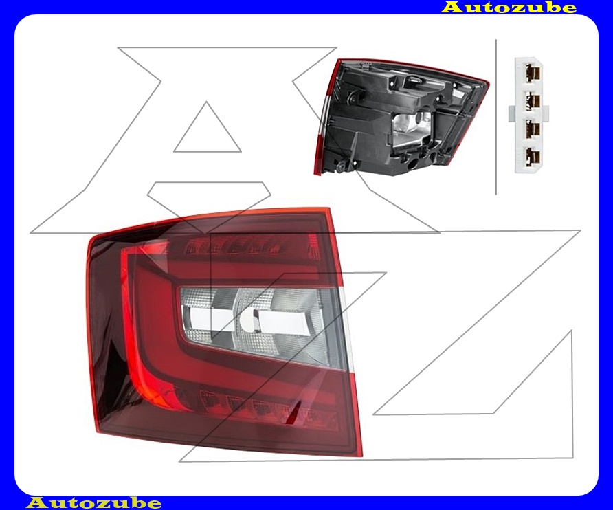 Hátsó lámpa bal füstpiros Hátsó lámpa bal füstpiros