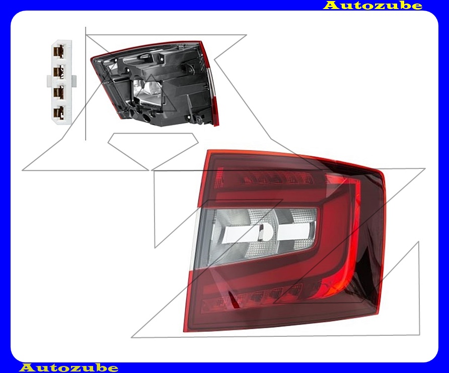 Hátsó lámpa jobb füstpiros Hátsó lámpa jobb füstpiros