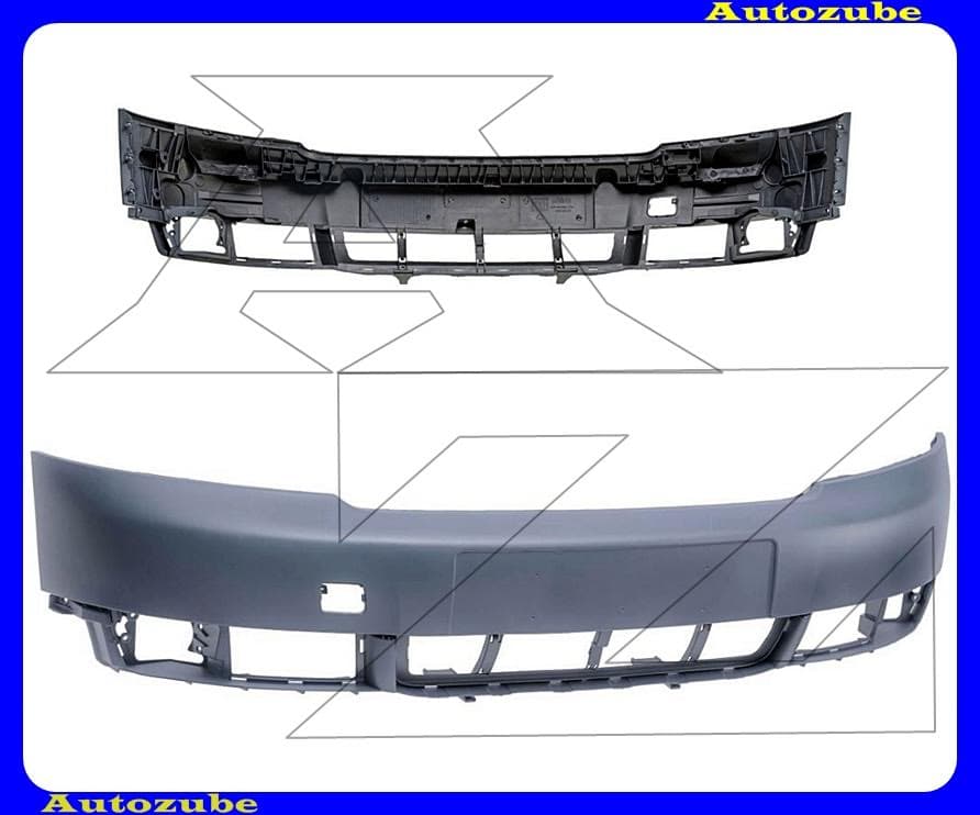 Első lökhárító alapozott Első lökhárító alapozott