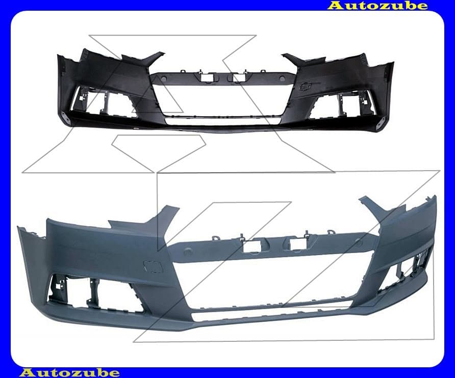 Első lökhárító alapozott (4 szenzor jelöléssel) Első lökhárító alapozott (4 szenzor jelöléssel)