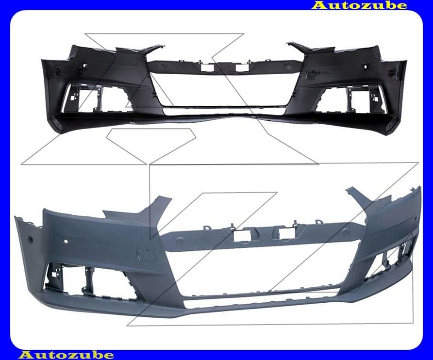 Első lökhárító alapozott, 4 szenzoros Első lökhárító alapozott, 4 szenzoros