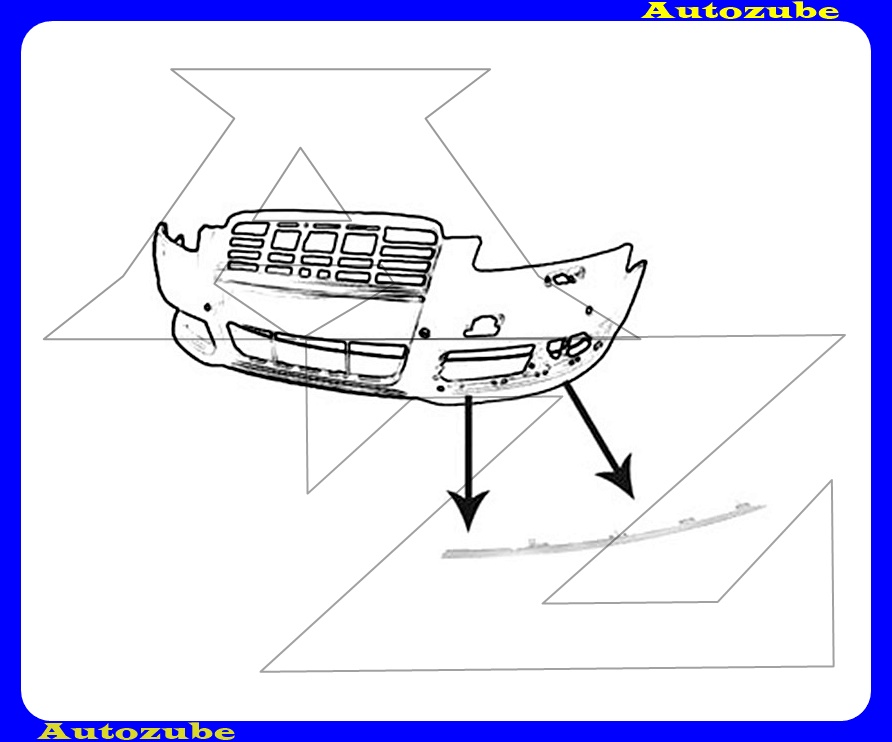 Első lökhárító krómdíszléc bal Első lökhárító krómdíszléc bal