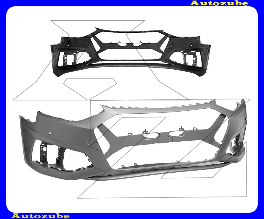Első lökhárító alapozott, 2 szenzoros Első lökhárító alapozott, 2 szenzoros
