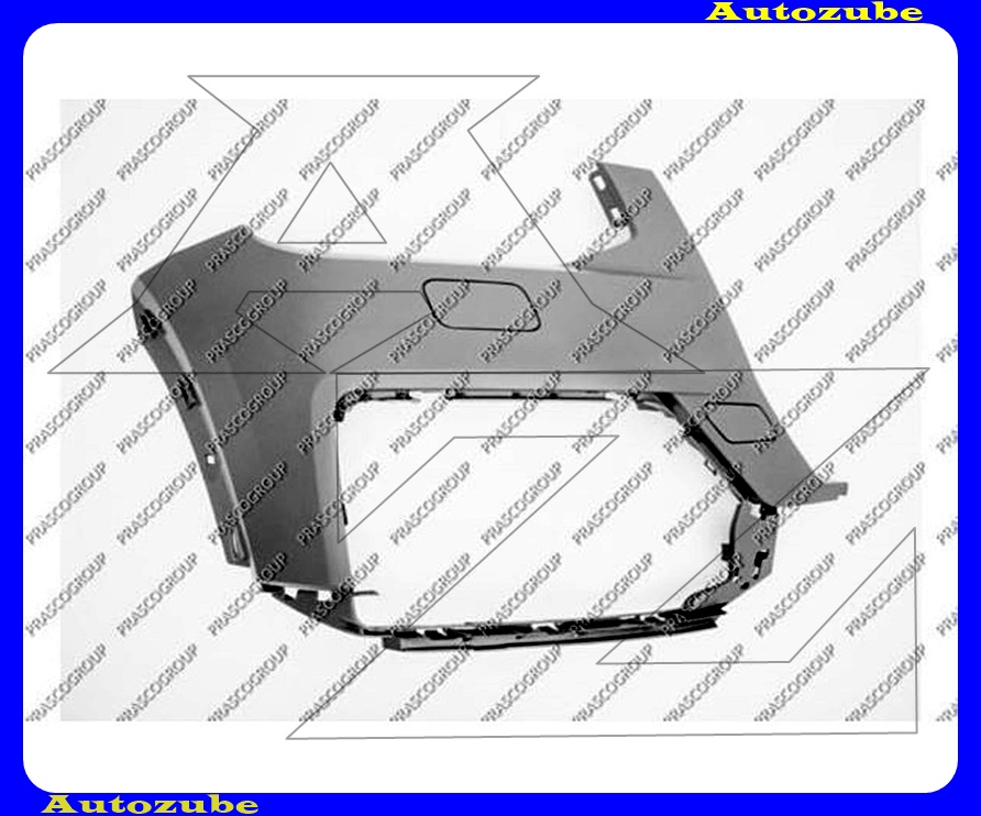 Első lökhárító jobb fényszórómosós, szenzorjelöléssel, alapozott Első lökhárító jobb fényszórómosós, szenzorjelöléssel, alapozott