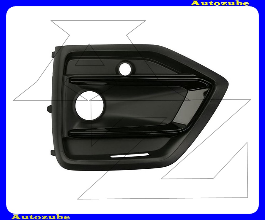 Első lökhárító rács jobb fekete, fekete betéttel Első lökhárító rács jobb fekete, fekete betéttel