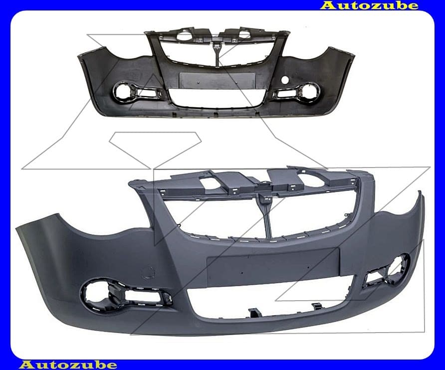 Első lökhárító alapozott Első lökhárító alapozott