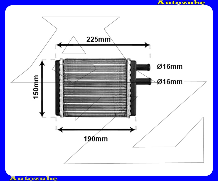 Fűtőradiátor 147x137x42 Fűtőradiátor 147x137x42