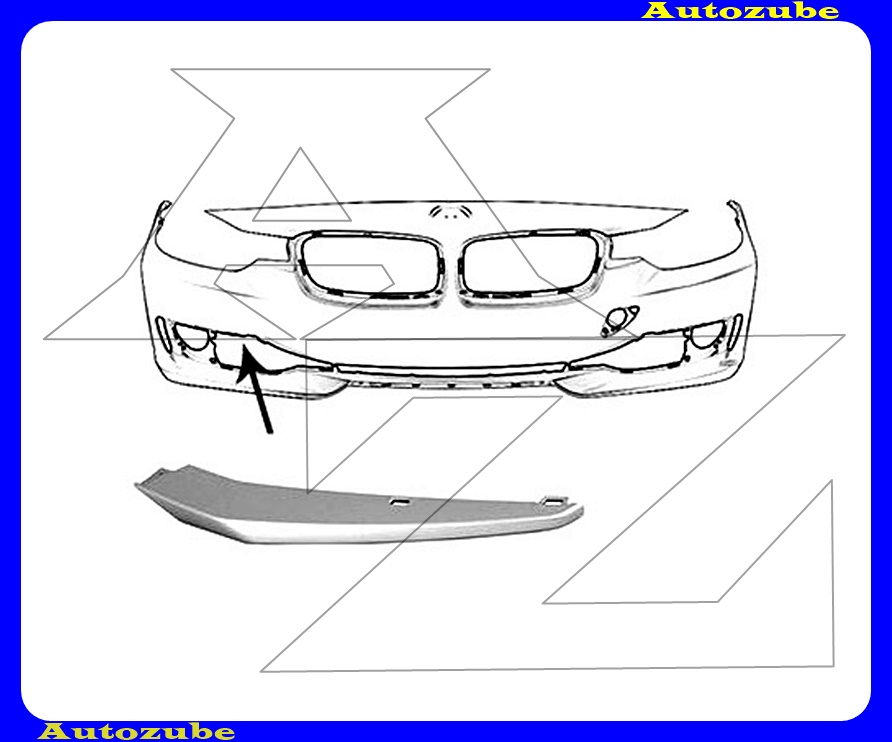 Első lökhárító díszléc Első lökhárító díszléc