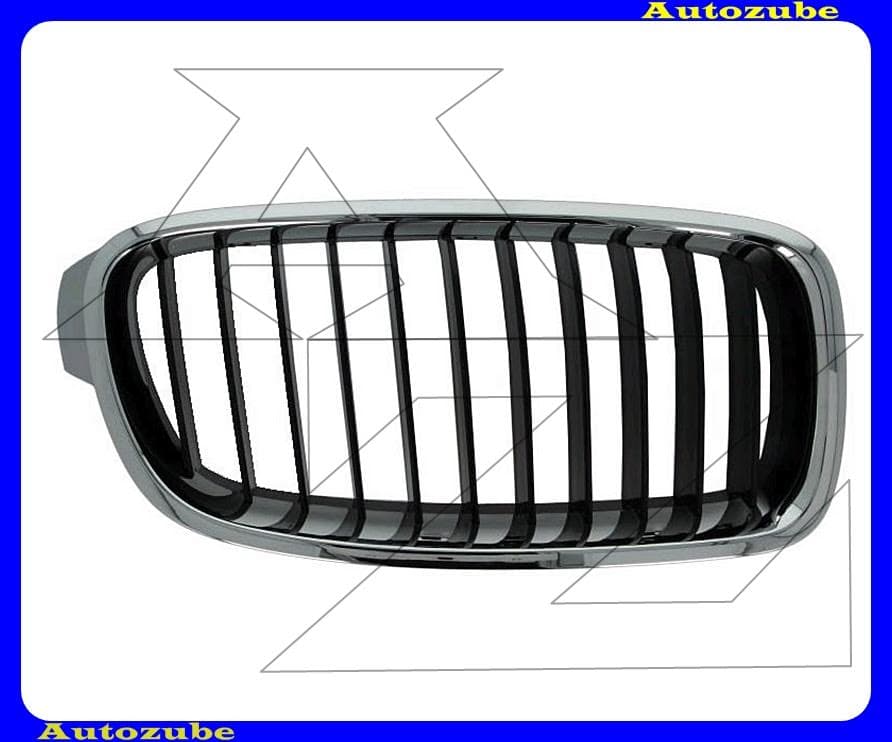 Hűtődíszrács jobb, krómkerettel, fekete bordákkal Hűtődíszrács jobb, krómkerettel, fekete bordákkal