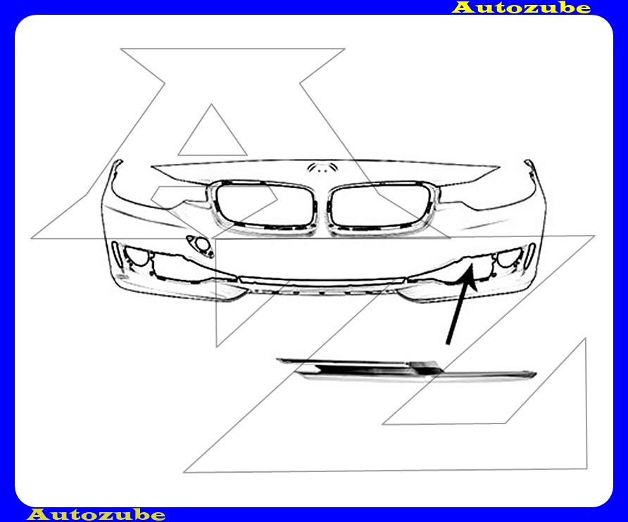 Első lökhárító díszléc Első lökhárító díszléc